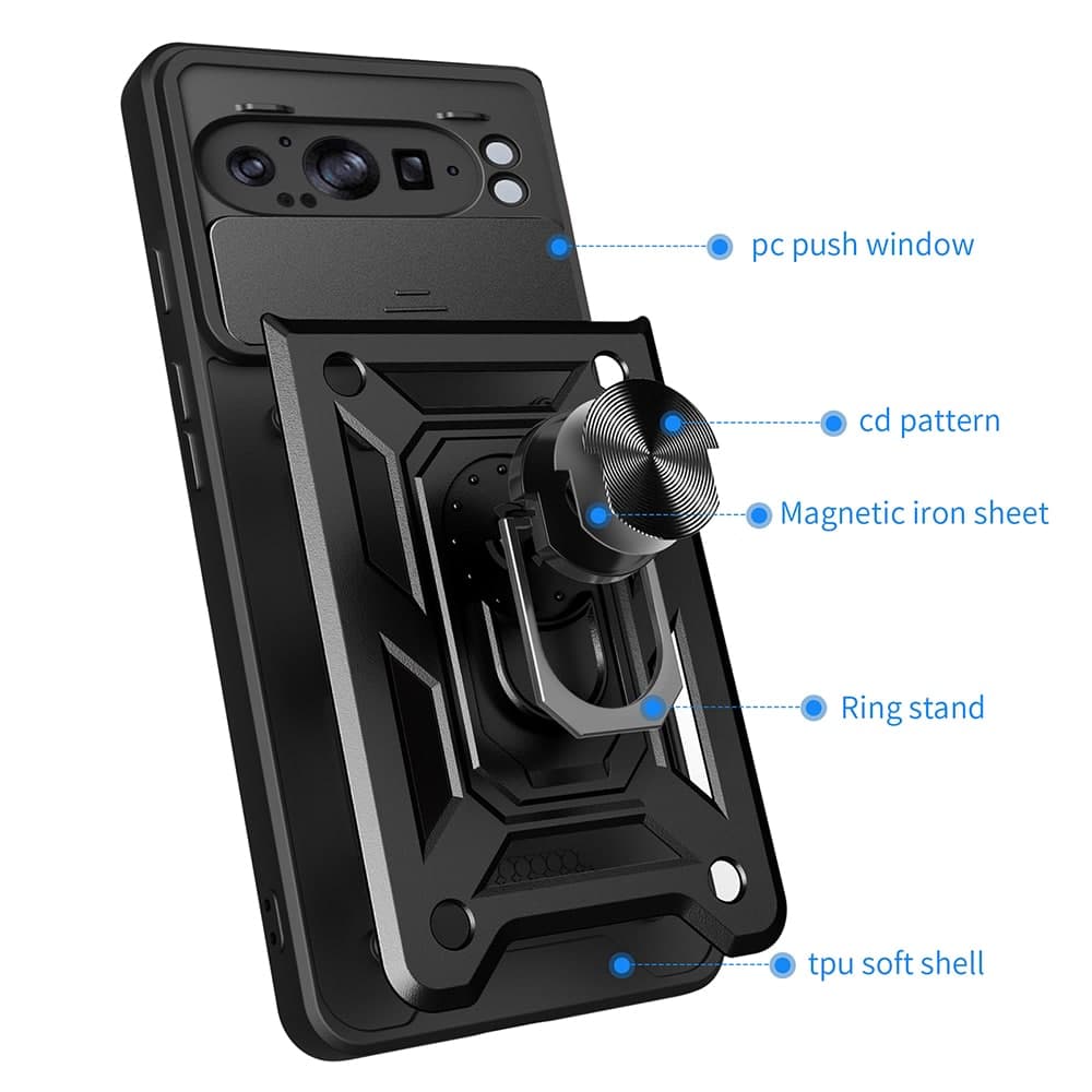 Techsuit CamShield Series - θήκη για Google Pixel 9 Pro XL - Μαύρο 2