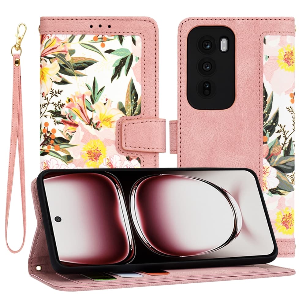Techsuit FlipCraft - θήκη για Oppo Reno12 Pro - Ροζ