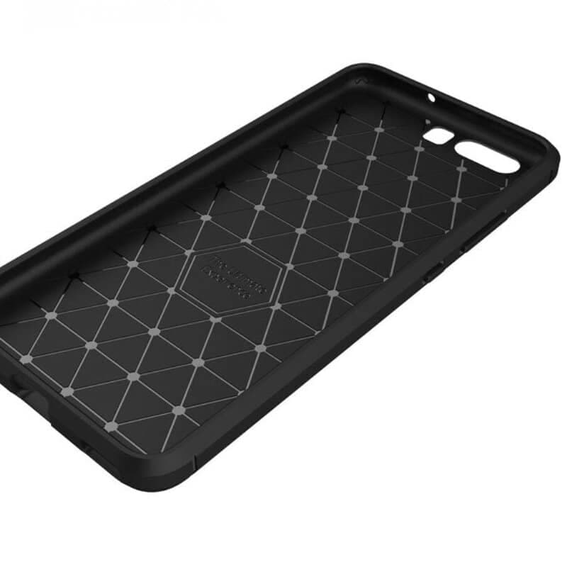 Techsuit Carbon Silicone - θήκη για Huawei P10 Plus - Μαύρο 5