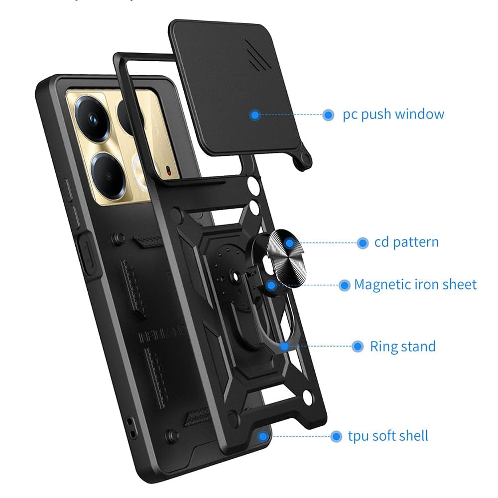 Techsuit CamShield Series - θήκη για Infinix Note 40 - Μαύρο 3