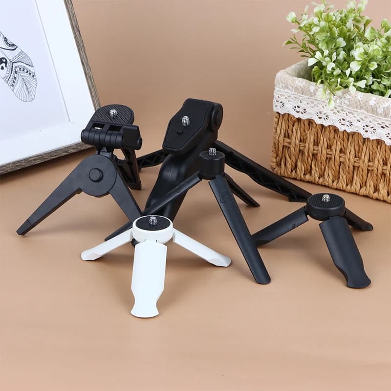 Techsuit - Mini Tripod (TPD1) - Anti Slip, for Selfie Sticks, Universal, with 1/4 inch Screw - Black 7