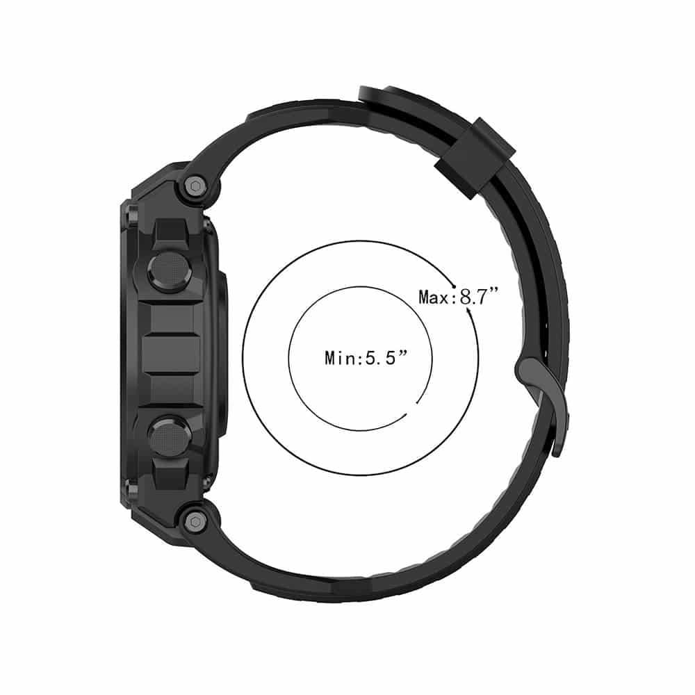 Techsuit - Watchband (W067) - Amazfit T-Rex / T-Rex Pro - Black 6