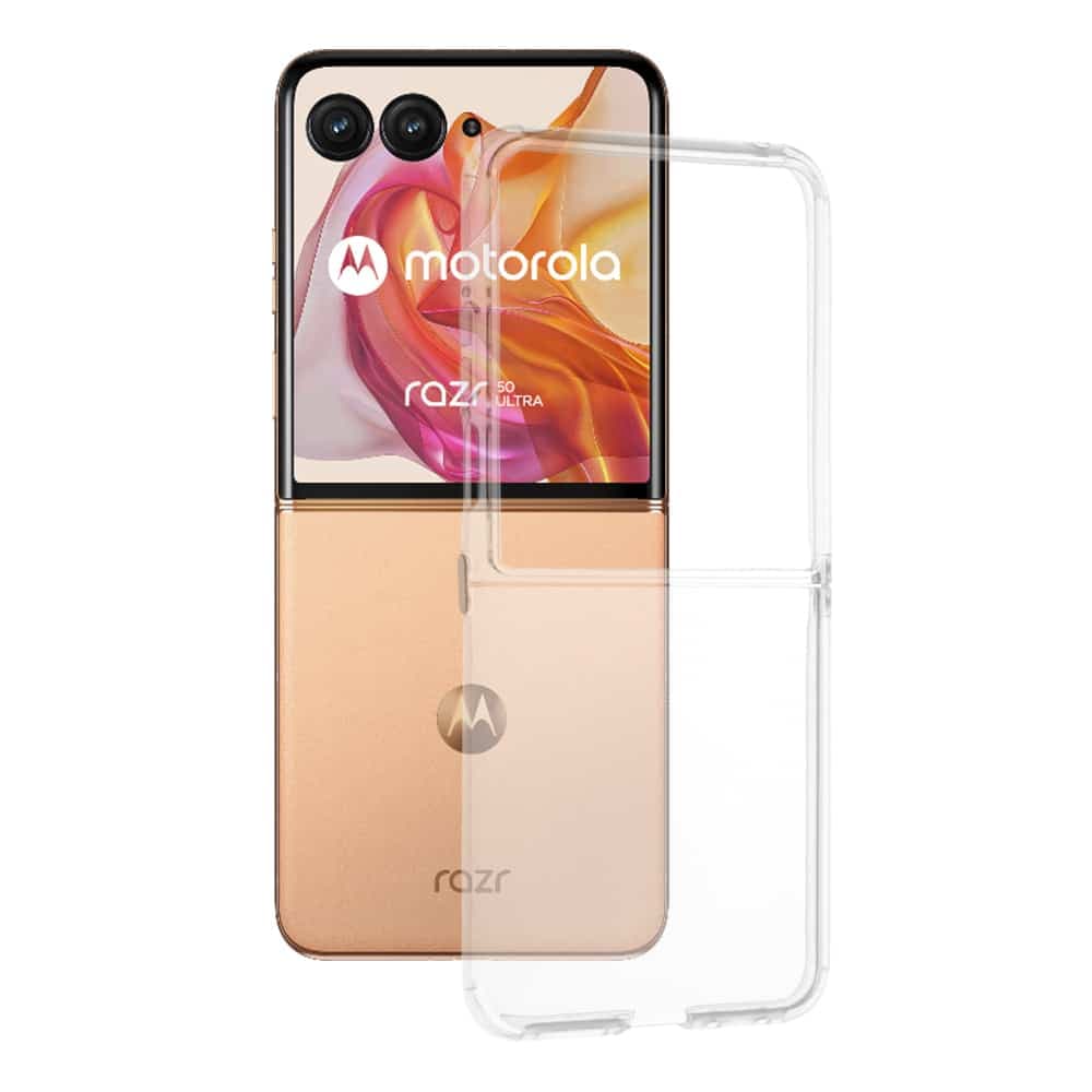Techsuit Clear Silicone - θήκη για Motorola Razr 50 Ultra - Διάφανο