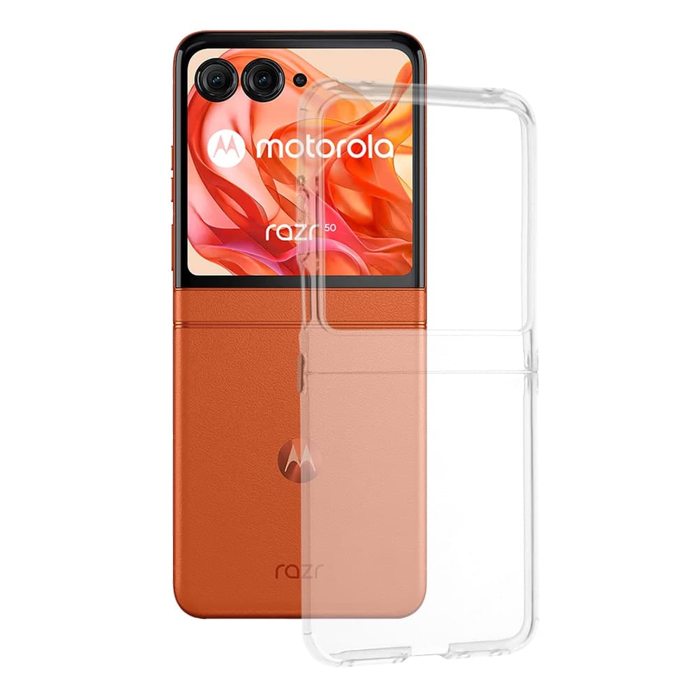 Techsuit Clear Silicone - θήκη για Motorola Razr 50 - Διάφανο