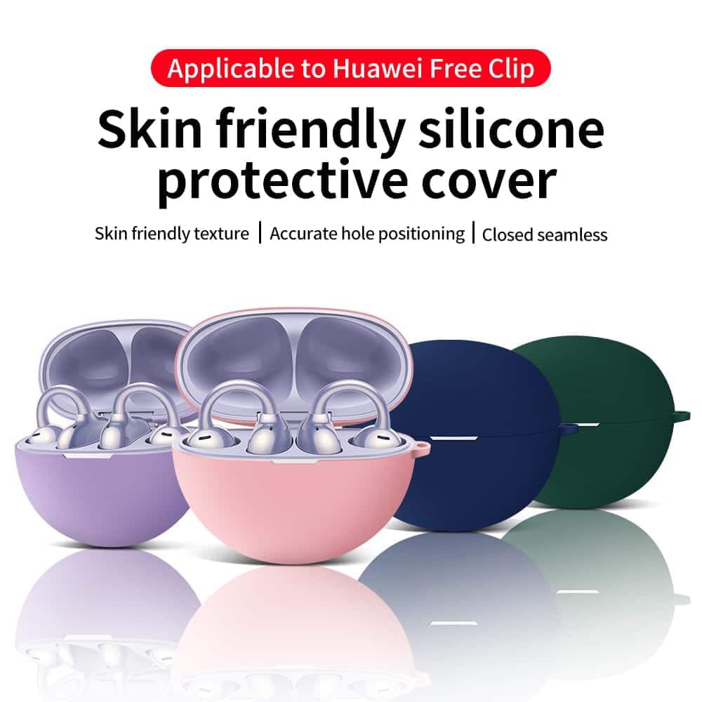 Techsuit - Θήκη Σιλικόνης - για Huawei FreeClip, Λείο Υπερλεπτό Υλικό - Μαύρο 6
