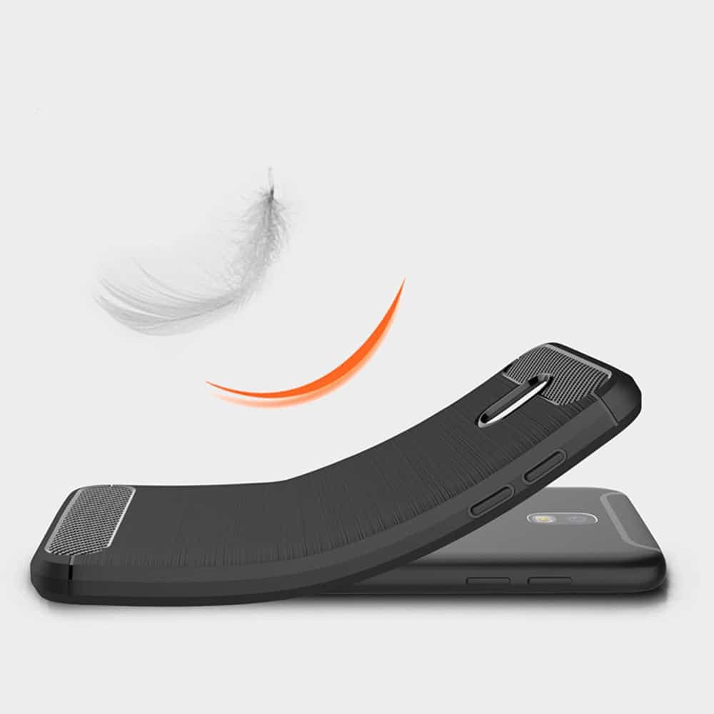 Techsuit Carbon Silicone - θήκη για Samsung Galaxy J5 (2017) / - Μαύρο 4