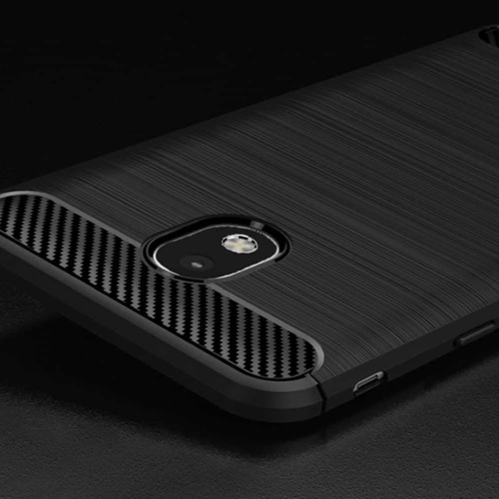 Techsuit Carbon Silicone - θήκη για Samsung Galaxy J5 (2017) / - Μαύρο 5