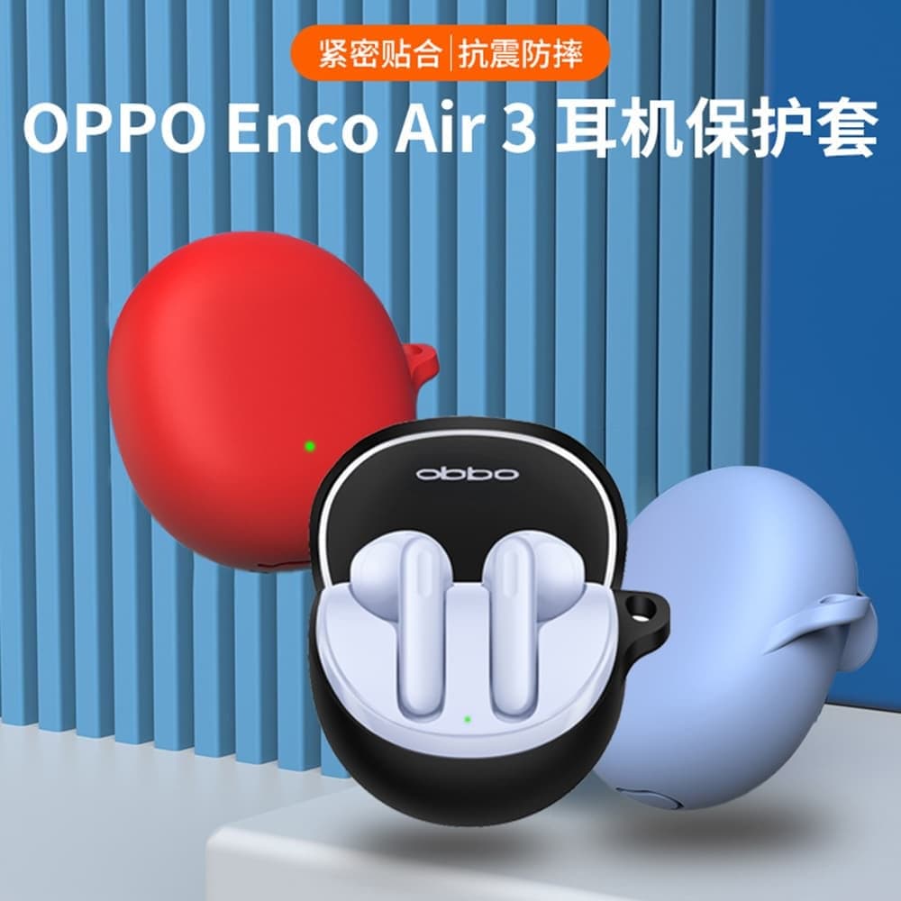 Techsuit - Θήκη Σιλικόνης - για Oppo Enco Air3, Λείο Υπερλεπτό Υλικό - Μαύρο 4