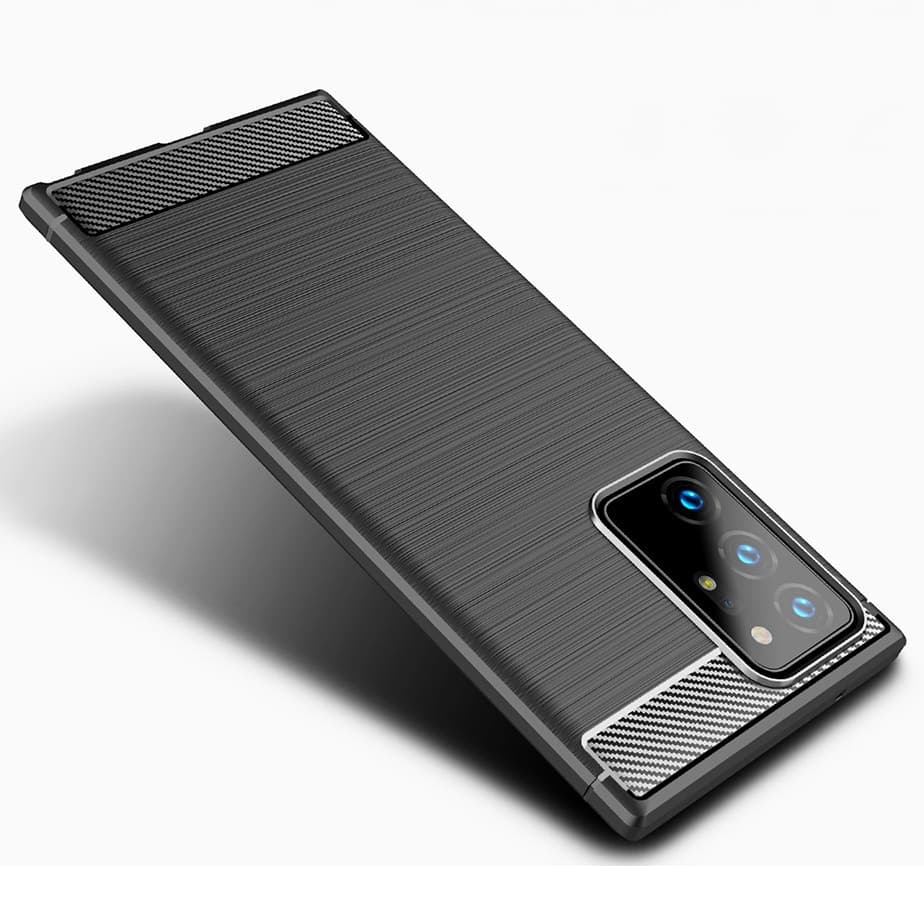 Techsuit Carbon Silicone - θήκη για Samsung Galaxy Note20 Ultra - Μαύρο 5