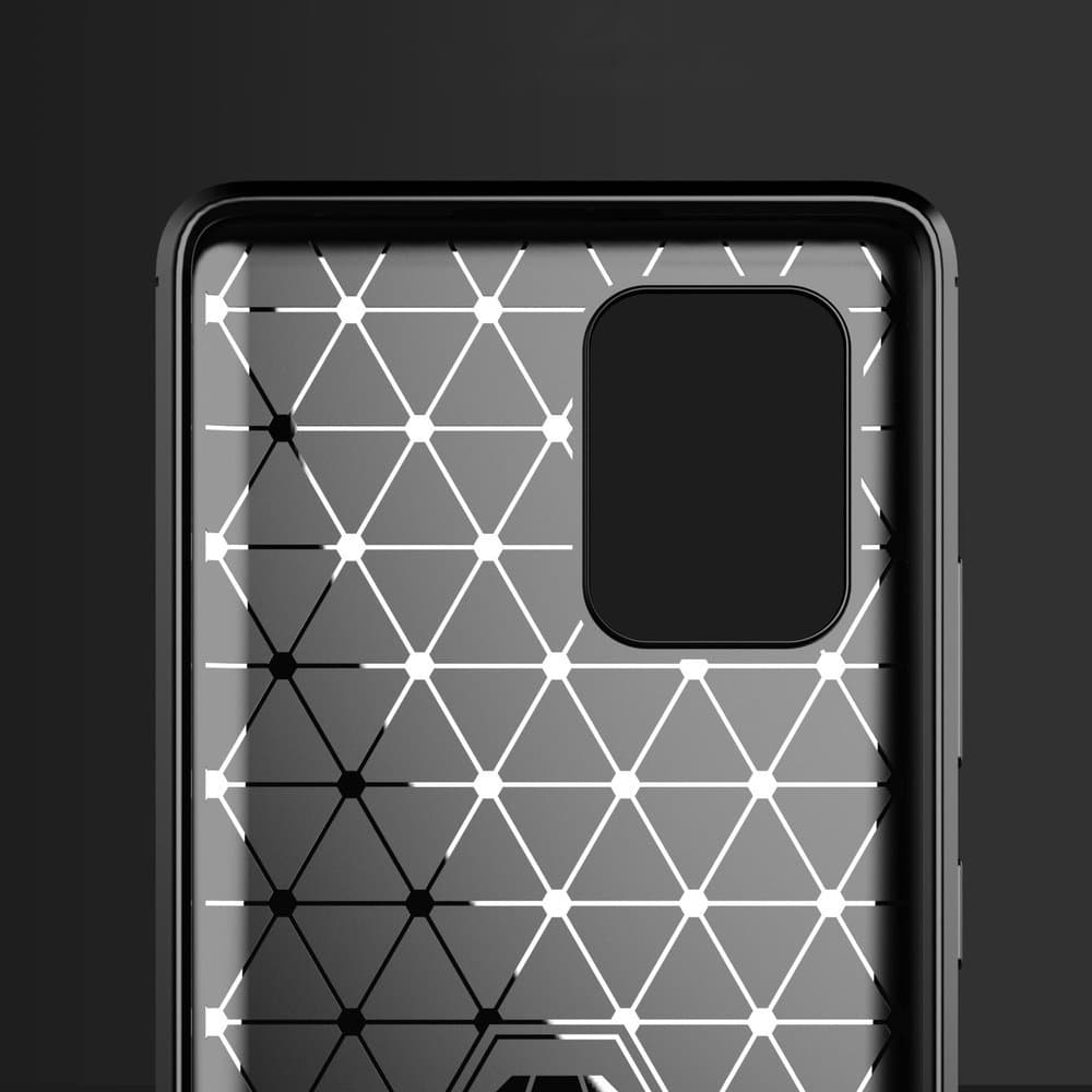Techsuit Carbon Silicone - θήκη για Samsung Galaxy S10 Lite - Μαύρο 2