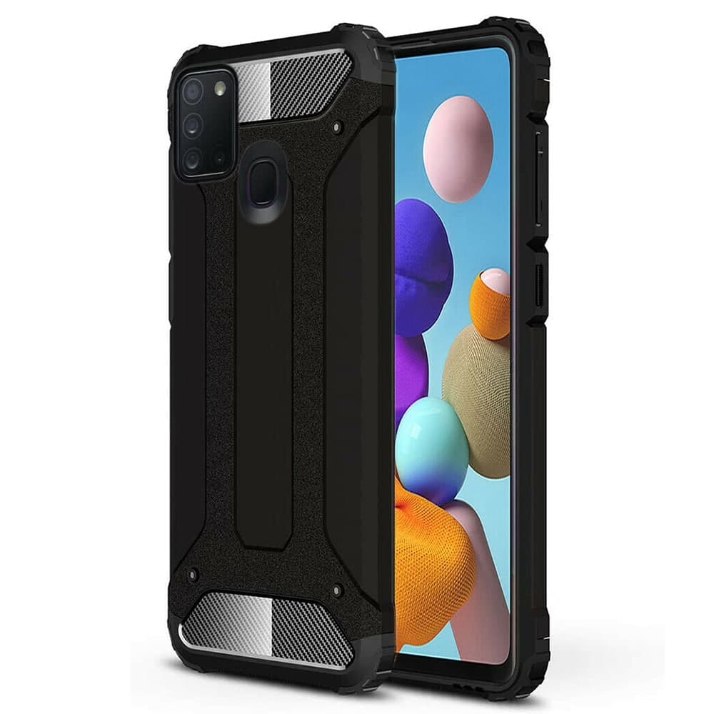 Techsuit Hybrid Armor - θήκη για Samsung Galaxy A21s - Μαύρο