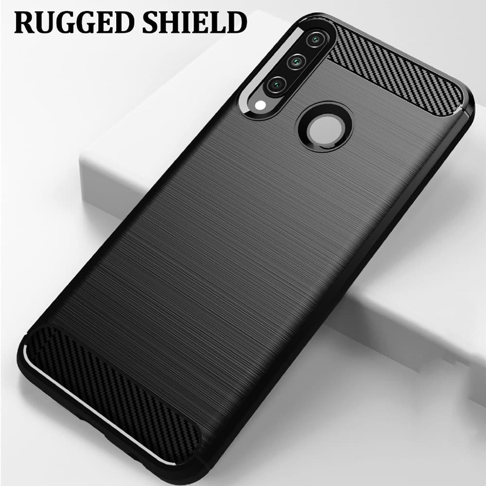 Techsuit Carbon Silicone - θήκη για Huawei Y6p - Μαύρο 2