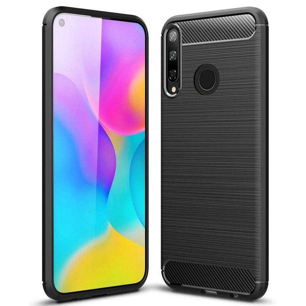 Techsuit Carbon Silicone - θήκη για Huawei Y6p - Μαύρο 3