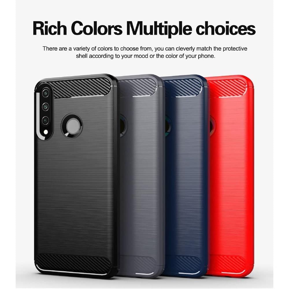 Techsuit Carbon Silicone - θήκη για Huawei Y6p - Μαύρο 6