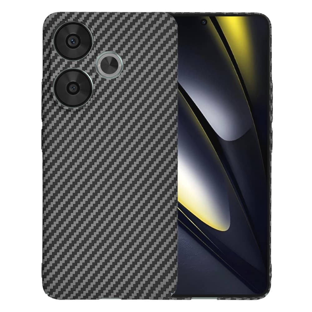 Techsuit Carbonite FiberShell - θήκη για Xiaomi Poco F6 - Μαύρο