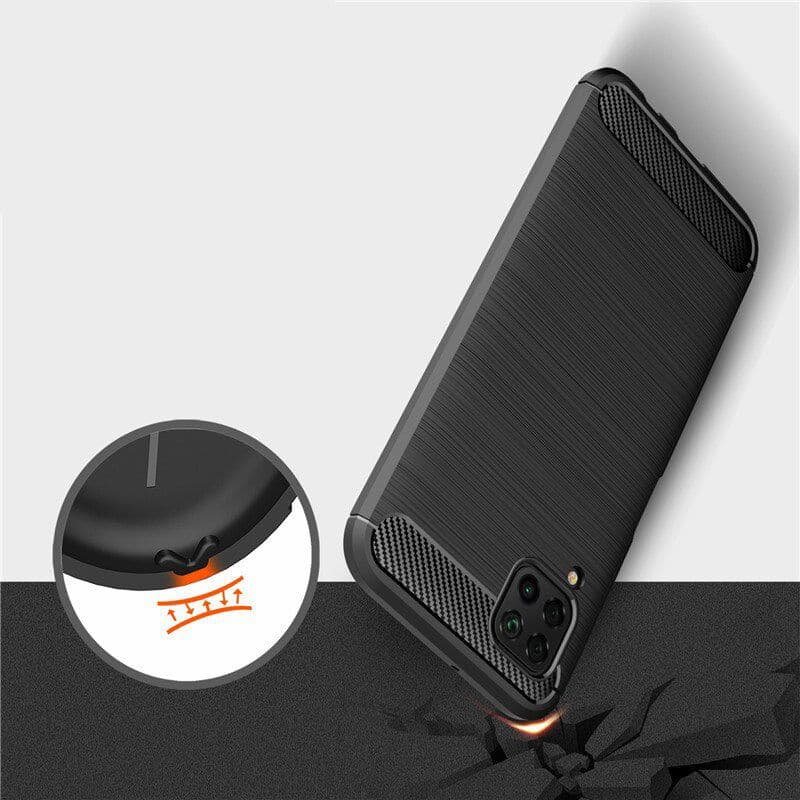 Techsuit Carbon Silicone - θήκη για Huawei P40 lite - Μαύρο 2