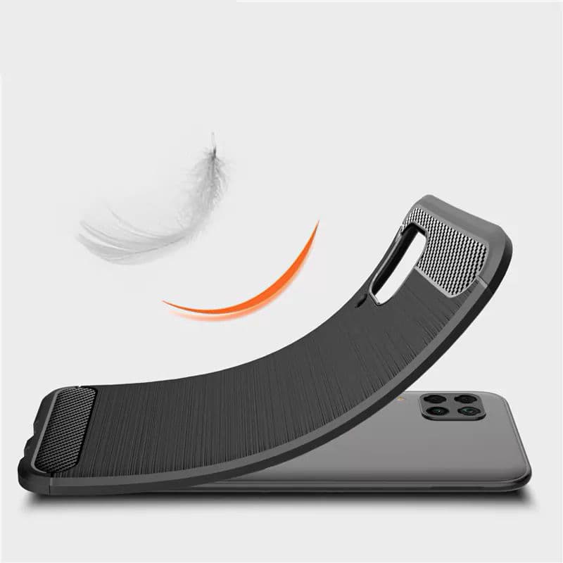 Techsuit Carbon Silicone - θήκη για Huawei P40 lite - Μαύρο 3