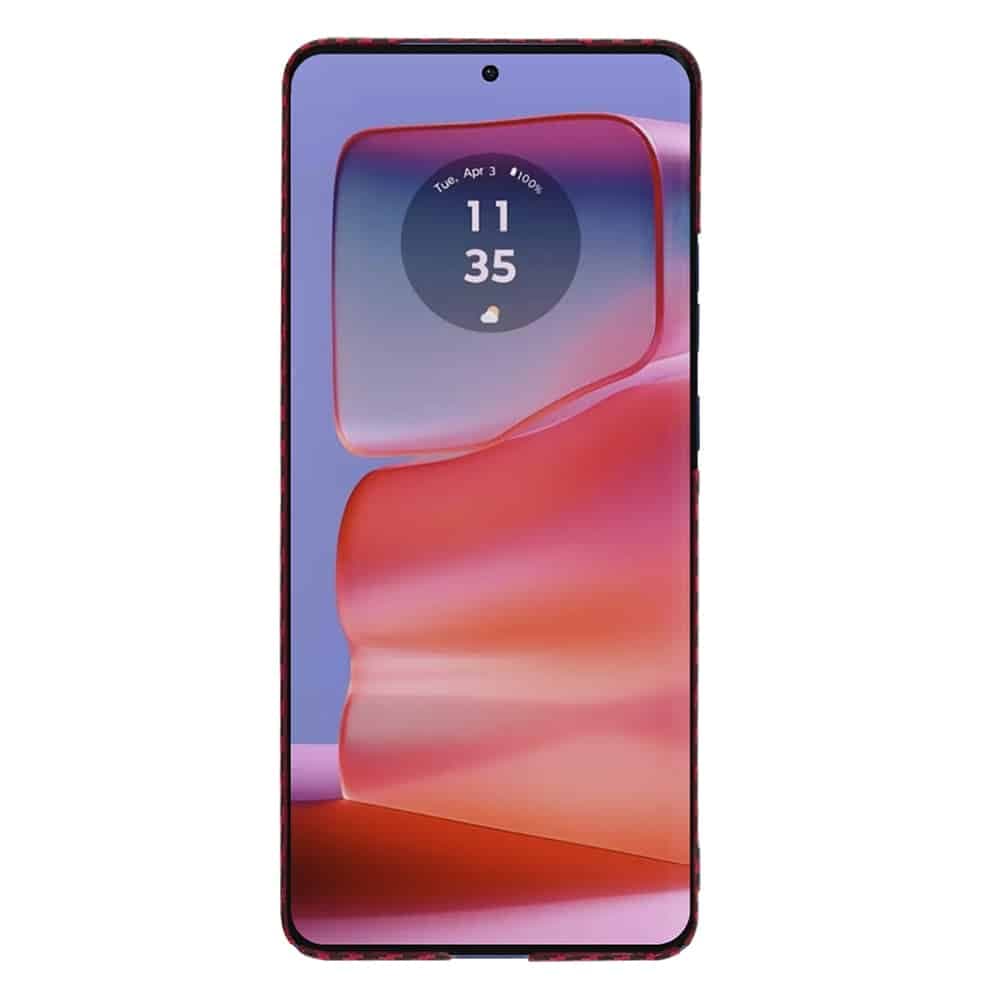 Techsuit Carbonite FiberShell - θήκη για Motorola Edge 50 Pro - Κόκκινο 2