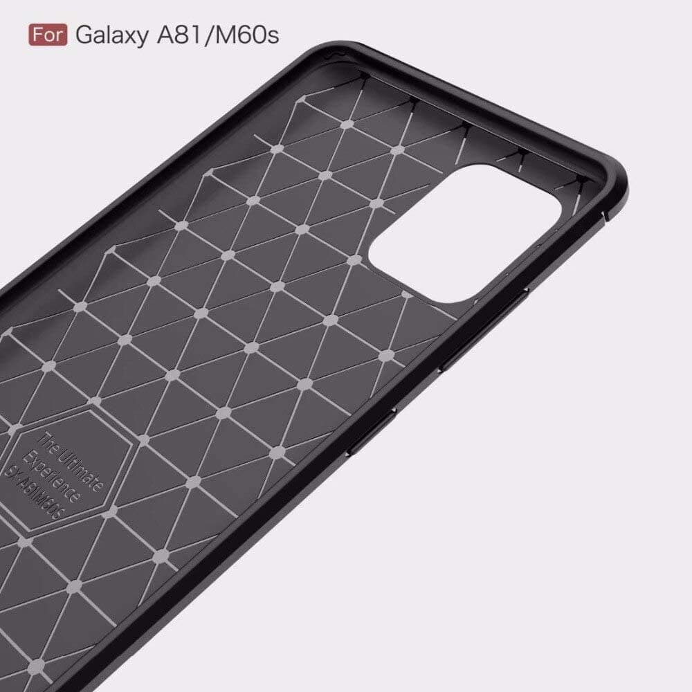Techsuit Carbon Silicone - θήκη για Samsung Galaxy Note10 Lite - Μαύρο 3