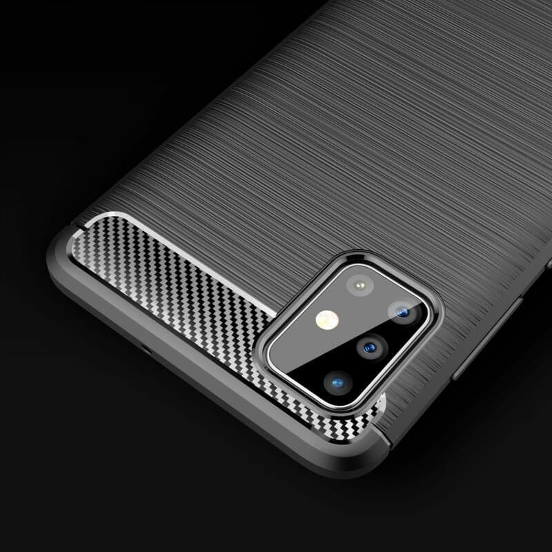 Techsuit Carbon Silicone - θήκη για Samsung Galaxy A51 - Μαύρο 5