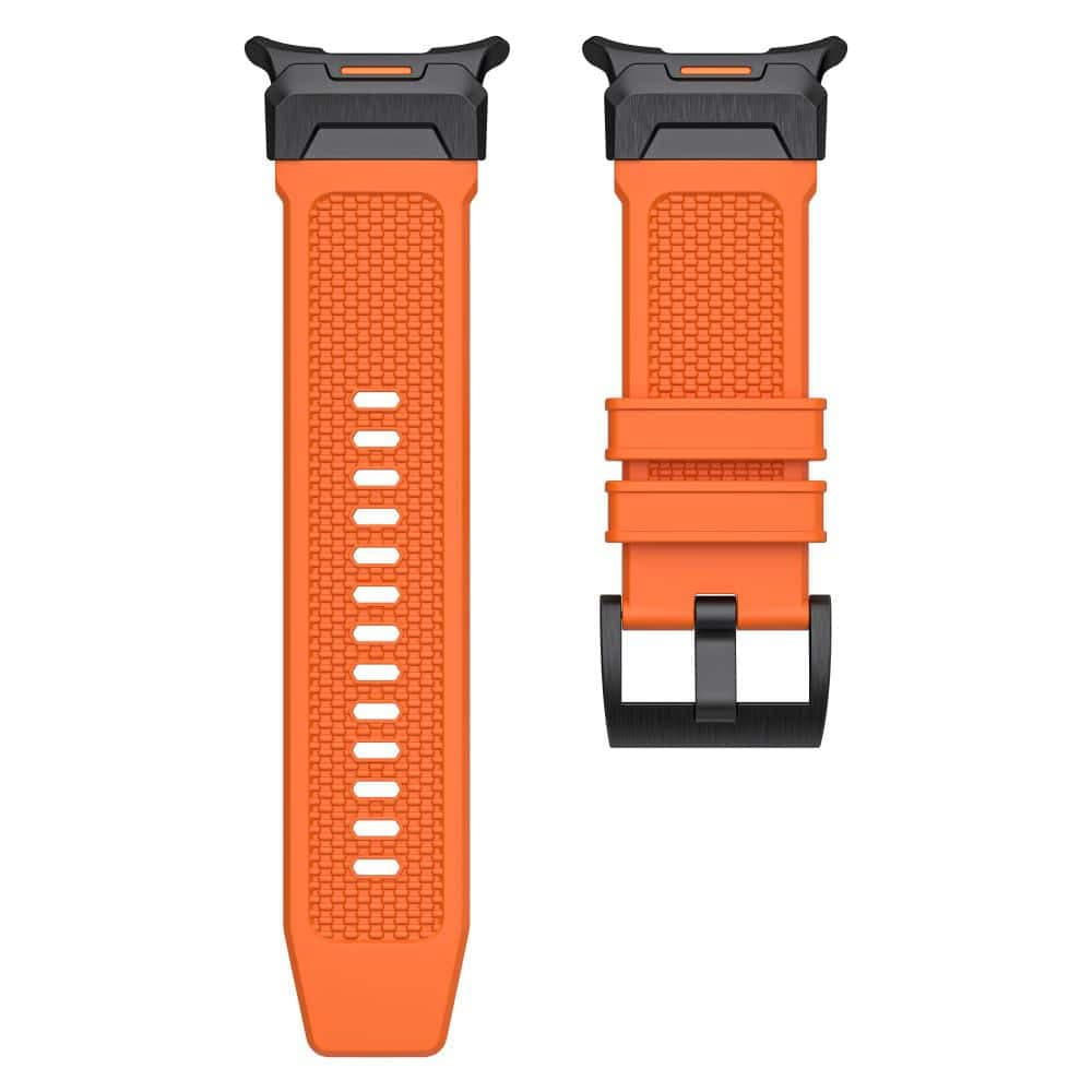 Techsuit - Watchband (W068) - Samsung Galaxy Watch Ultra 47mm - Orange / Black 3