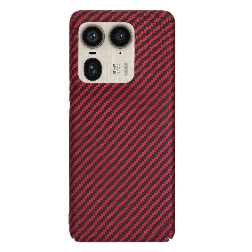 Techsuit Carbonite FiberShell - θήκη για Motorola Edge 50 Ultra - Κόκκινο 3