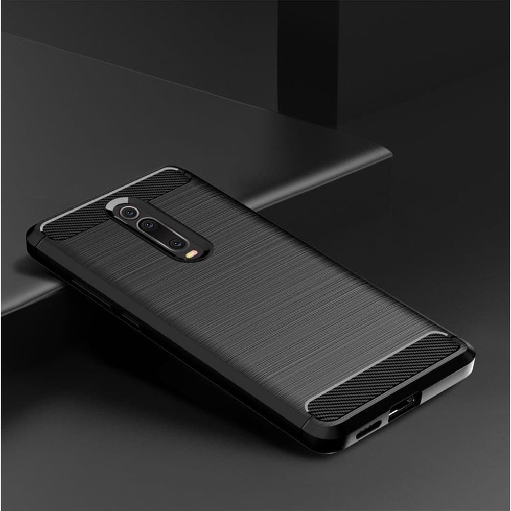 Techsuit Carbon Silicone - θήκη για Xiaomi Mi 9T - Μαύρο 5