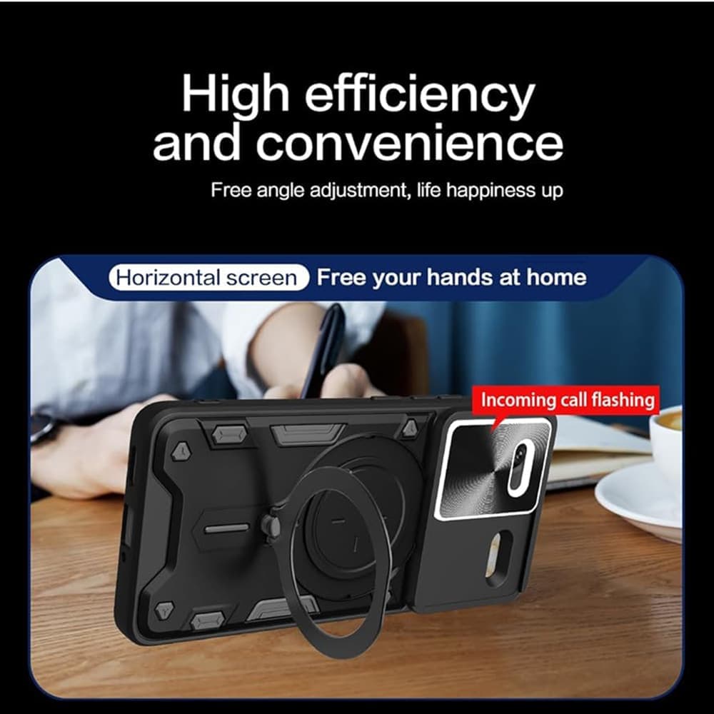 Techsuit CamGuard Pro - θήκη για Xiaomi Redmi Note 13 Pro+ 5G - Μαύρο 3