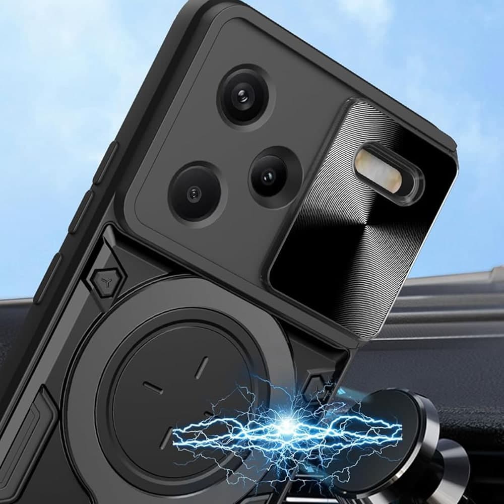 Techsuit CamGuard Pro - θήκη για Xiaomi Redmi Note 13 Pro+ 5G - Μαύρο 4