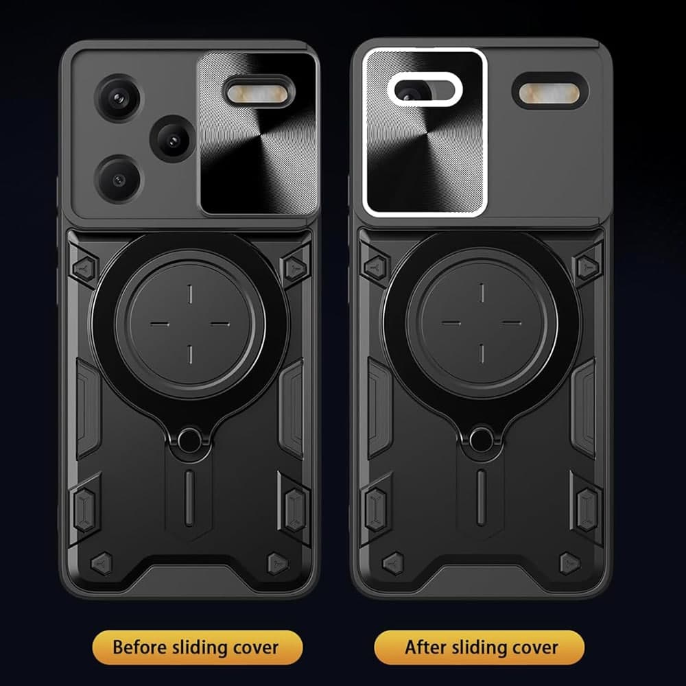 Techsuit CamGuard Pro - θήκη για Xiaomi Redmi Note 13 Pro+ 5G - Μαύρο 6
