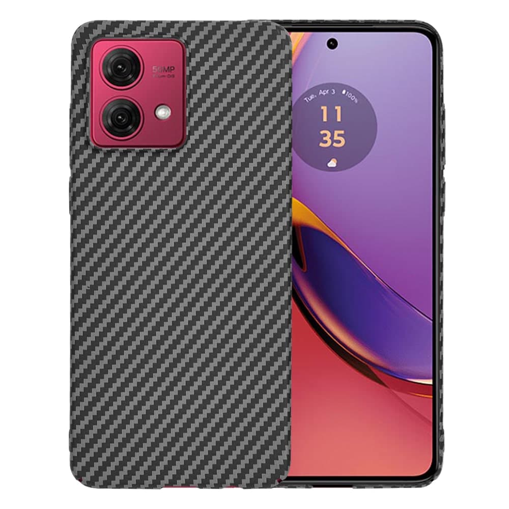 Techsuit Carbonite FiberShell - θήκη για Motorola Moto G84 - Μαύρο