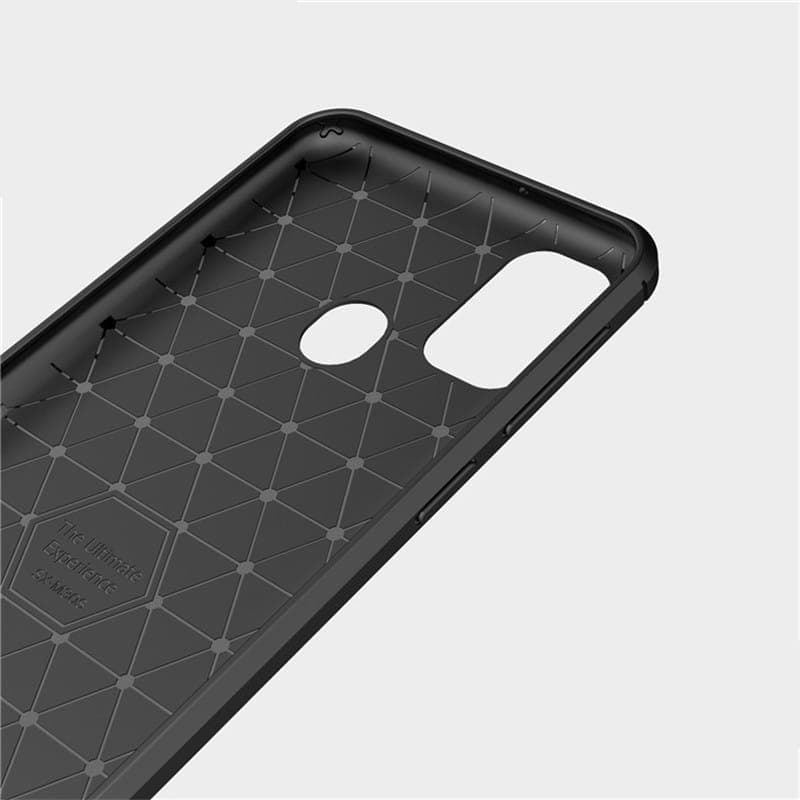 Techsuit Carbon Silicone - θήκη για Samsung Galaxy M21 - Μαύρο 6