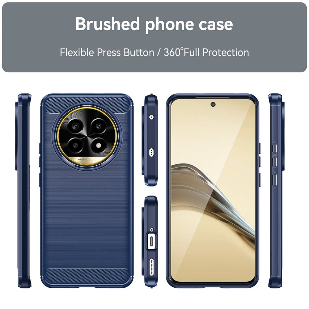 Techsuit Carbon Silicone - θήκη για Realme 13 Pro / Pro+ - Μπλε 6