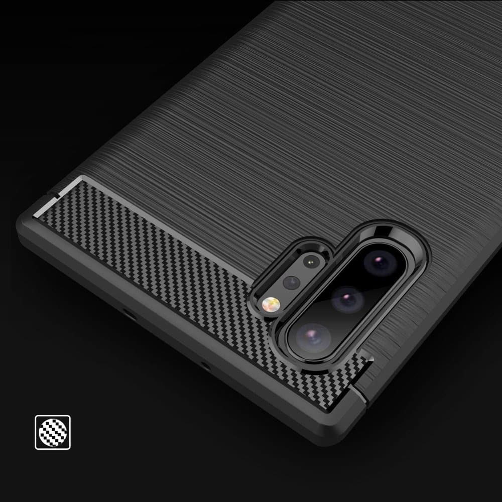 Techsuit Carbon Silicone - θήκη για Samsung Galaxy Note10+ - Μαύρο 4
