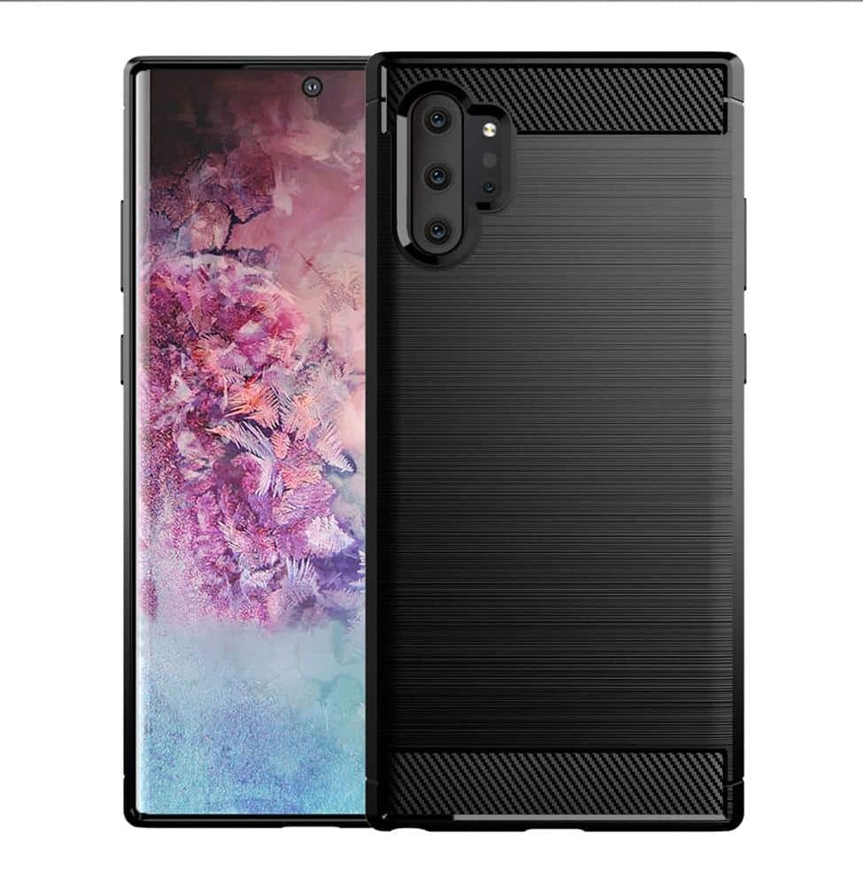 Techsuit Carbon Silicone - θήκη για Samsung Galaxy Note10+ - Μαύρο 5