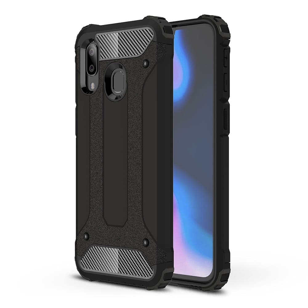 Techsuit Hybrid Armor - θήκη για Samsung Galaxy A40 - Μαύρο