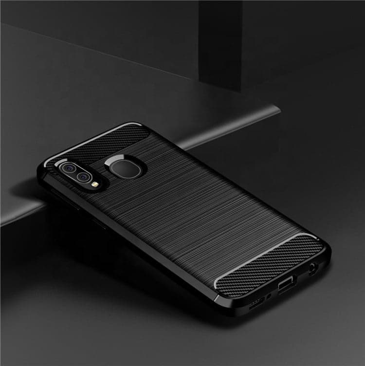 Techsuit Carbon Silicone - θήκη για Samsung Galaxy A40 - Μαύρο 4