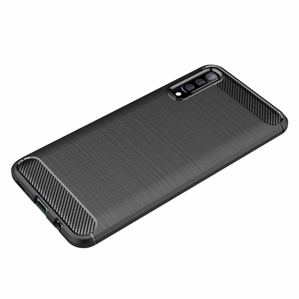 Techsuit Carbon Silicone - θήκη για Samsung Galaxy A70 - Μαύρο 6