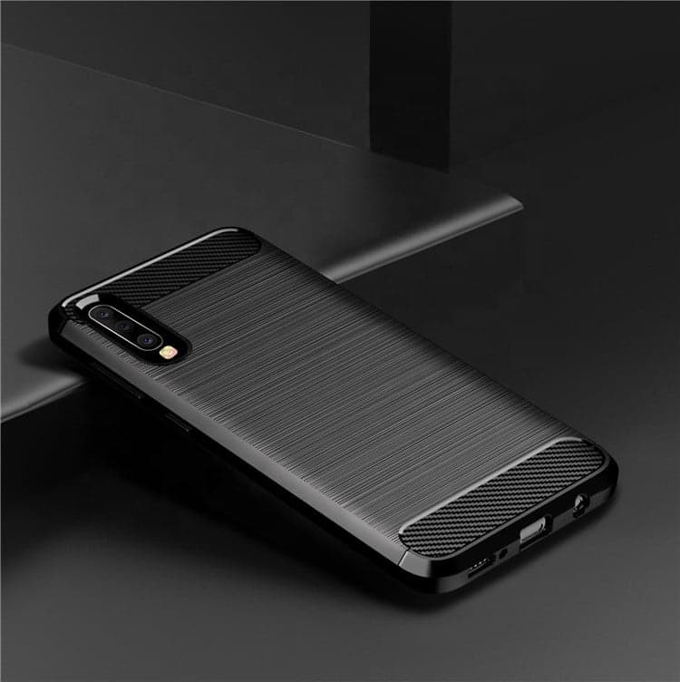 Techsuit Carbon Silicone - θήκη για Samsung Galaxy A30s - Μαύρο 2