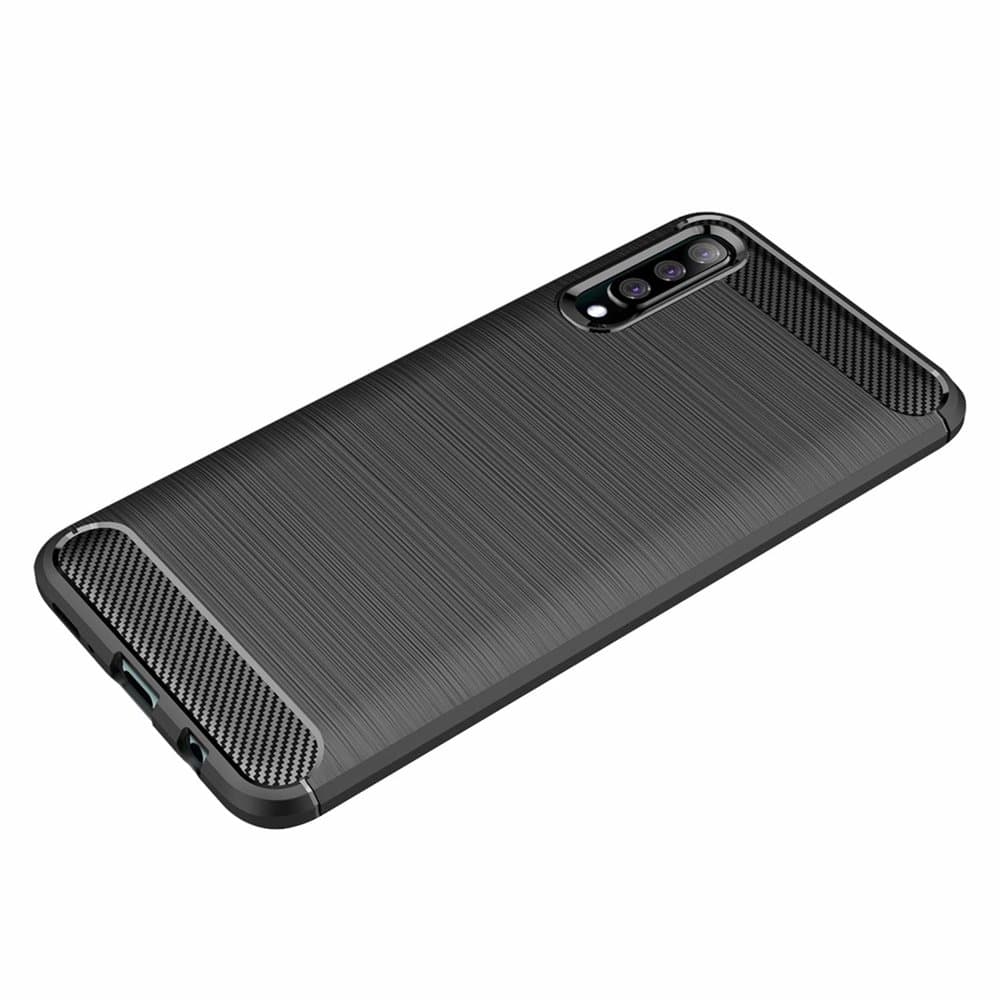 Techsuit Carbon Silicone - θήκη για Samsung Galaxy A30s - Μαύρο 6