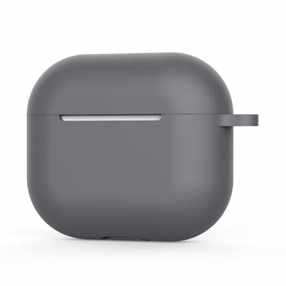 Techsuit - Θήκη Σιλικόνης - για AirPods 4, Λείο Υπερλεπτό Υλικό - Γκρι 2