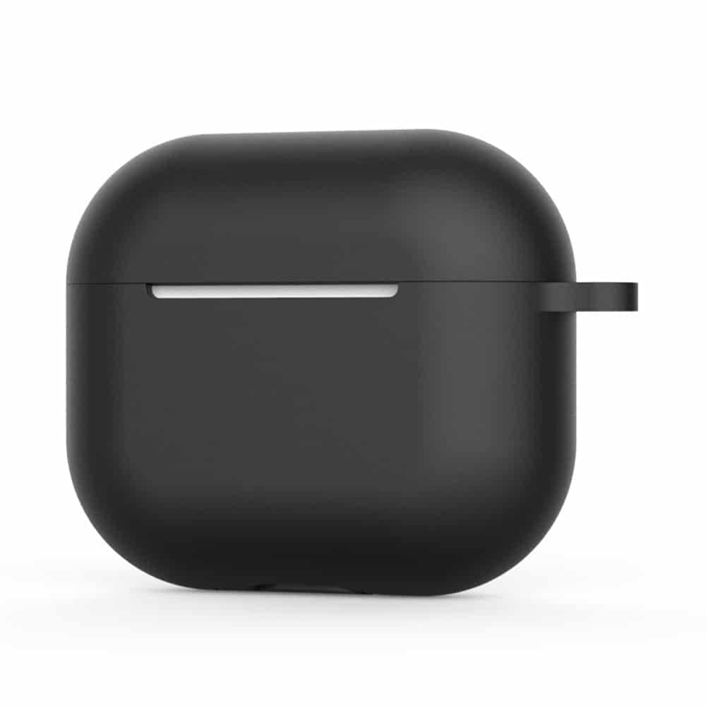 Techsuit - Θήκη σιλικόνης - για AirPods 4, Λείο υπερλεπτό υλικό - Μαύρο 2