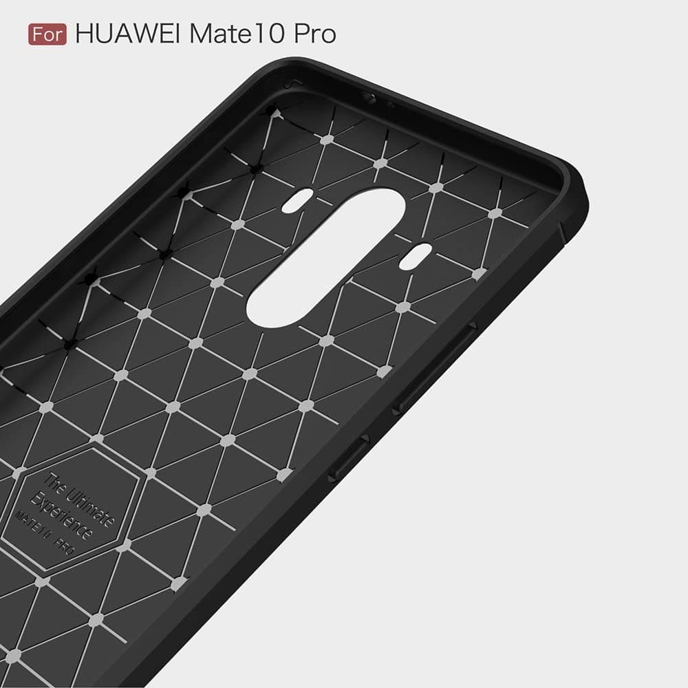 Techsuit Carbon Silicone - θήκη για Huawei Mate 10 Pro - Μαύρο 4