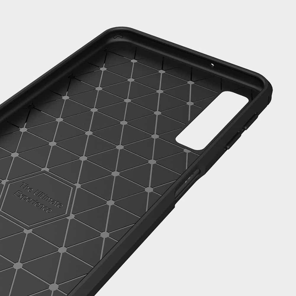 Techsuit Carbon Silicone - θήκη για Samsung Galaxy A7 (2018) - Μαύρο 5