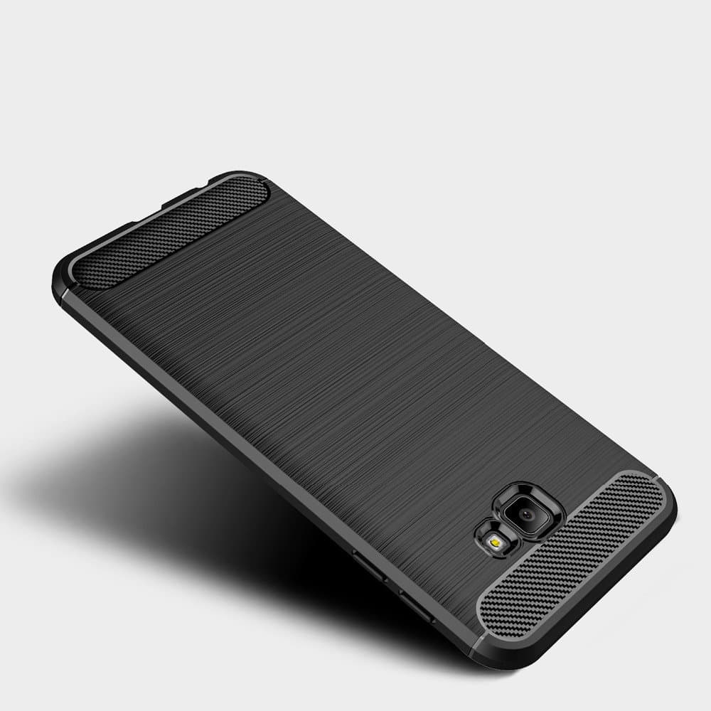 Techsuit Carbon Silicone - θήκη για Samsung Galaxy J4+ - Μαύρο 2