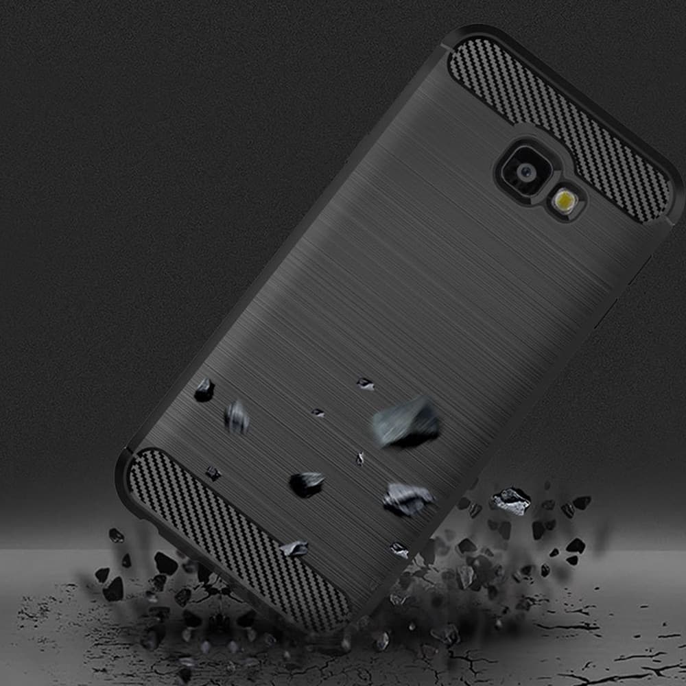 Techsuit Carbon Silicone - θήκη για Samsung Galaxy J4+ - Μαύρο 4