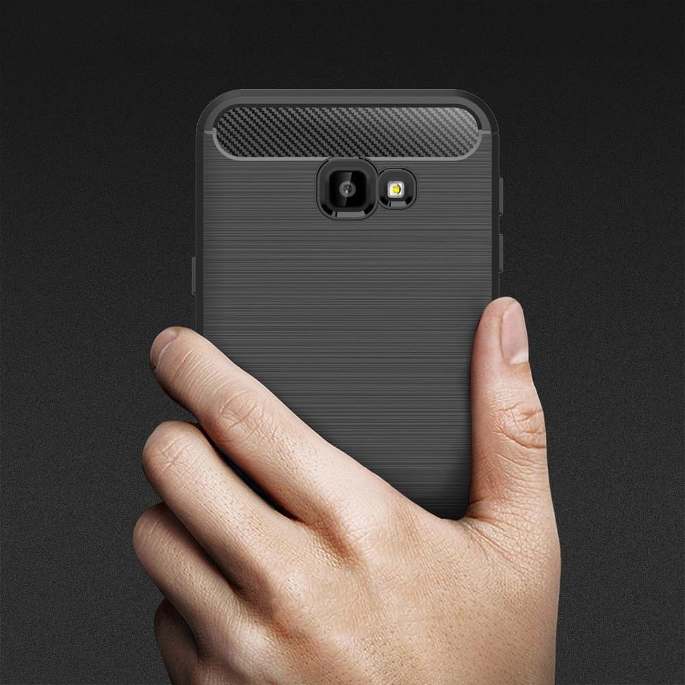 Techsuit Carbon Silicone - θήκη για Samsung Galaxy J4+ - Μαύρο 5