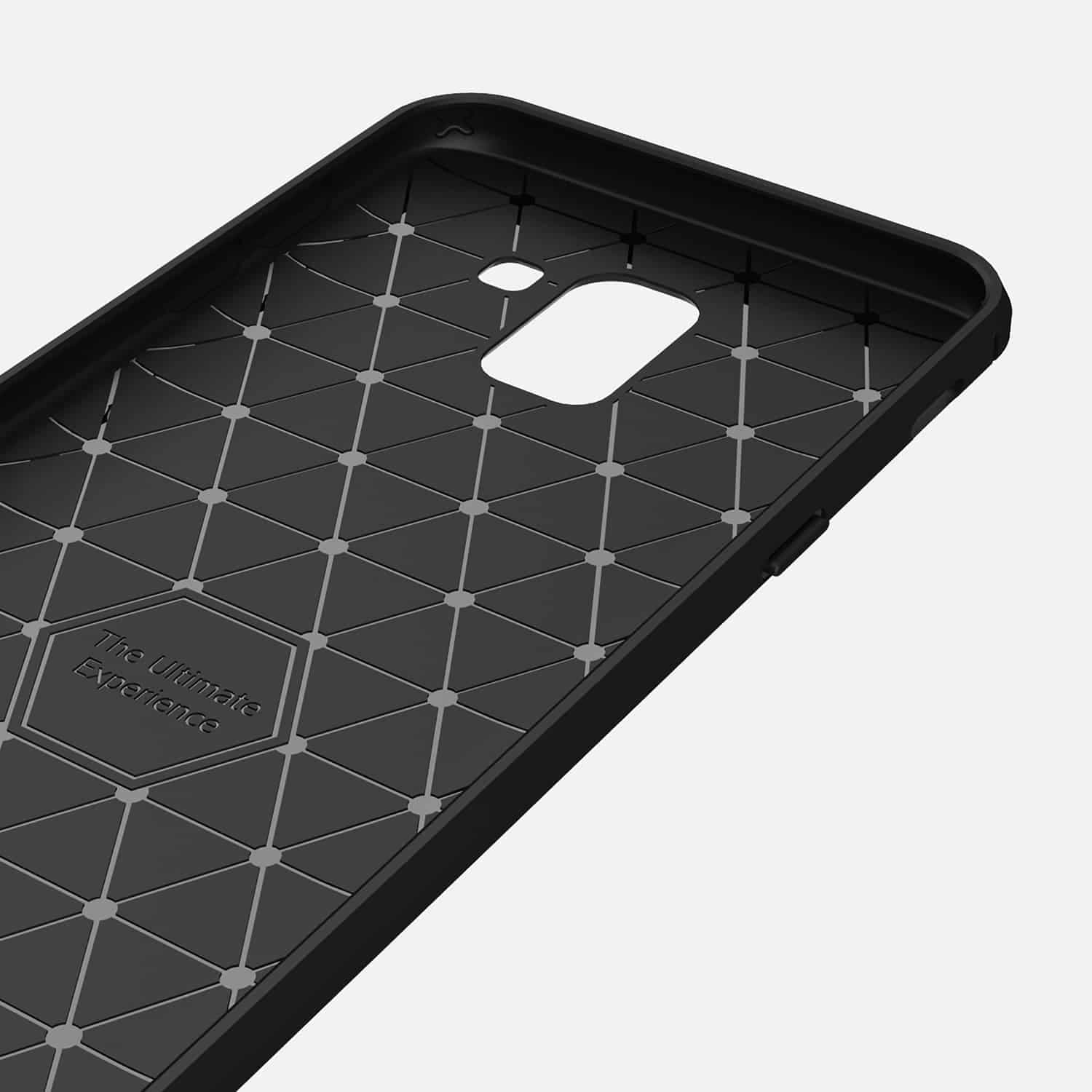 Techsuit Carbon Silicone - θήκη για Samsung Galaxy J6 - Μαύρο 6