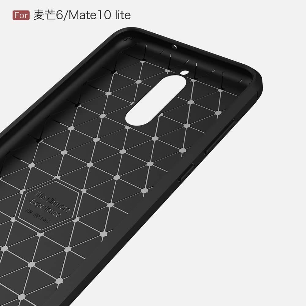 Techsuit Carbon Silicone - θήκη για Huawei Mate 10 Lite - Μαύρο 4
