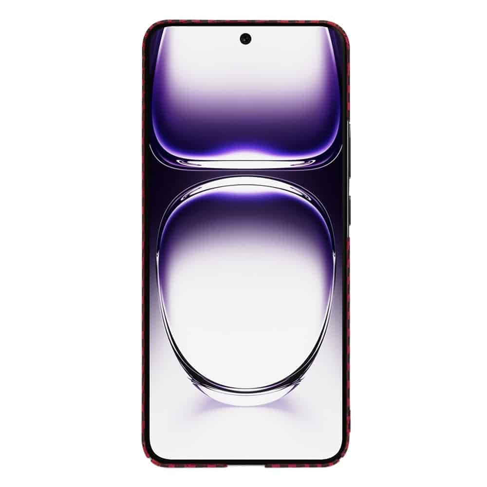 Techsuit Carbonite FiberShell - θήκη για Oppo Reno12 - Κόκκινο 2